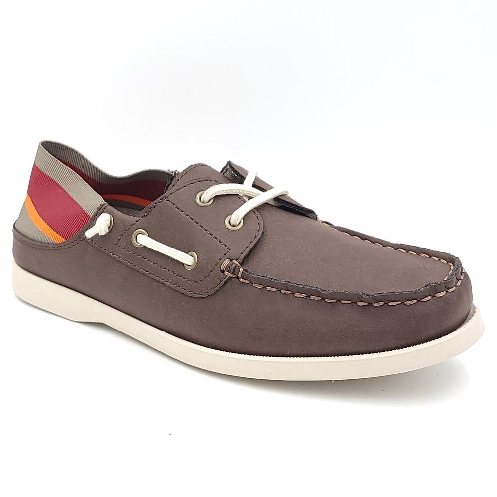 Weatherproof Vintage Men Convertible Boat Shoes Bobby US 8M Brown